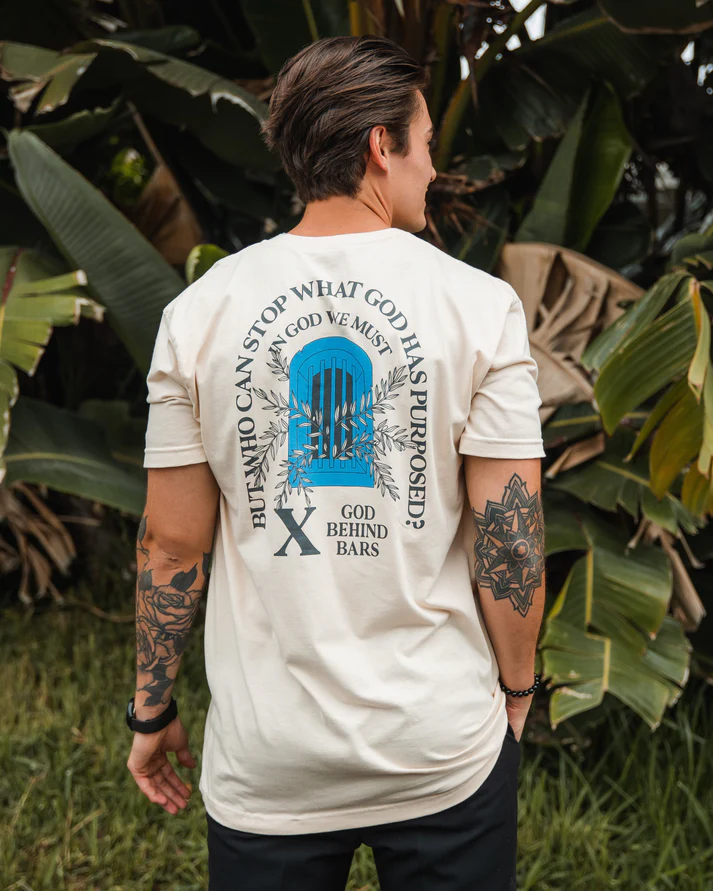 God Behind Bars "God's Purpose" Sand Tee