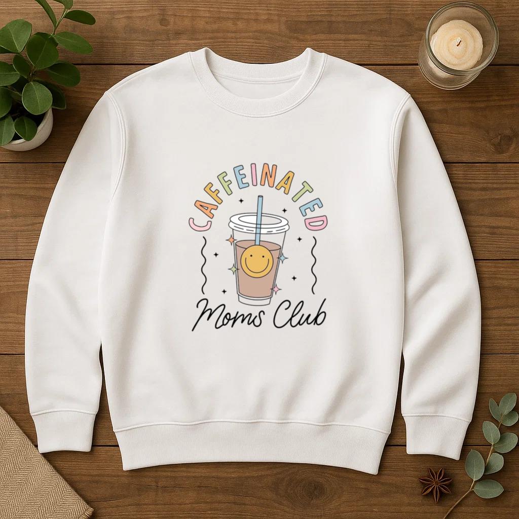 Cafeinated Moms Club Sweatshirt