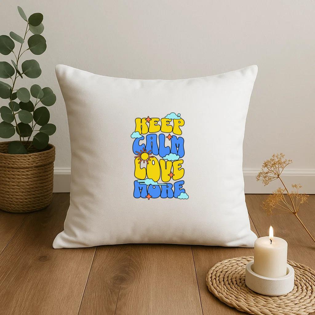 Keep Calm Love More Pillow