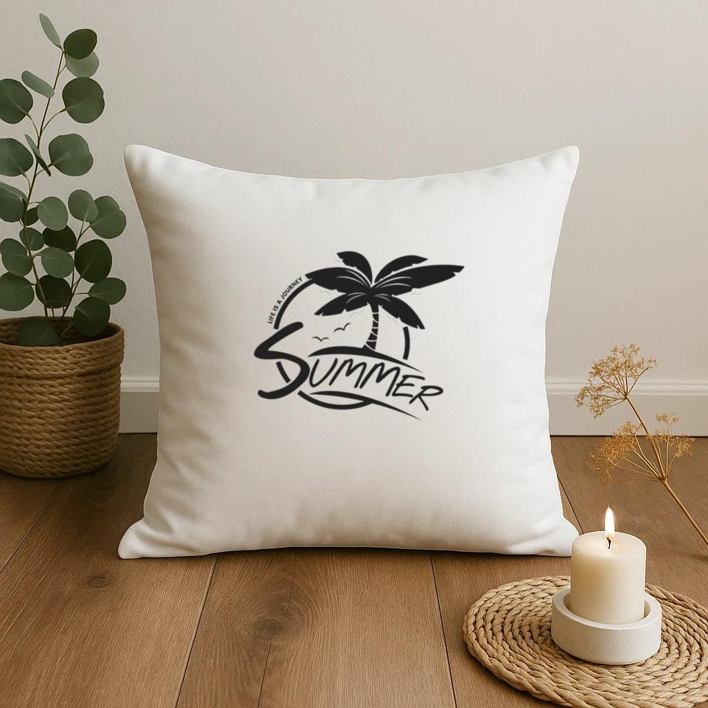 Life Is A Journey Summer Pillow