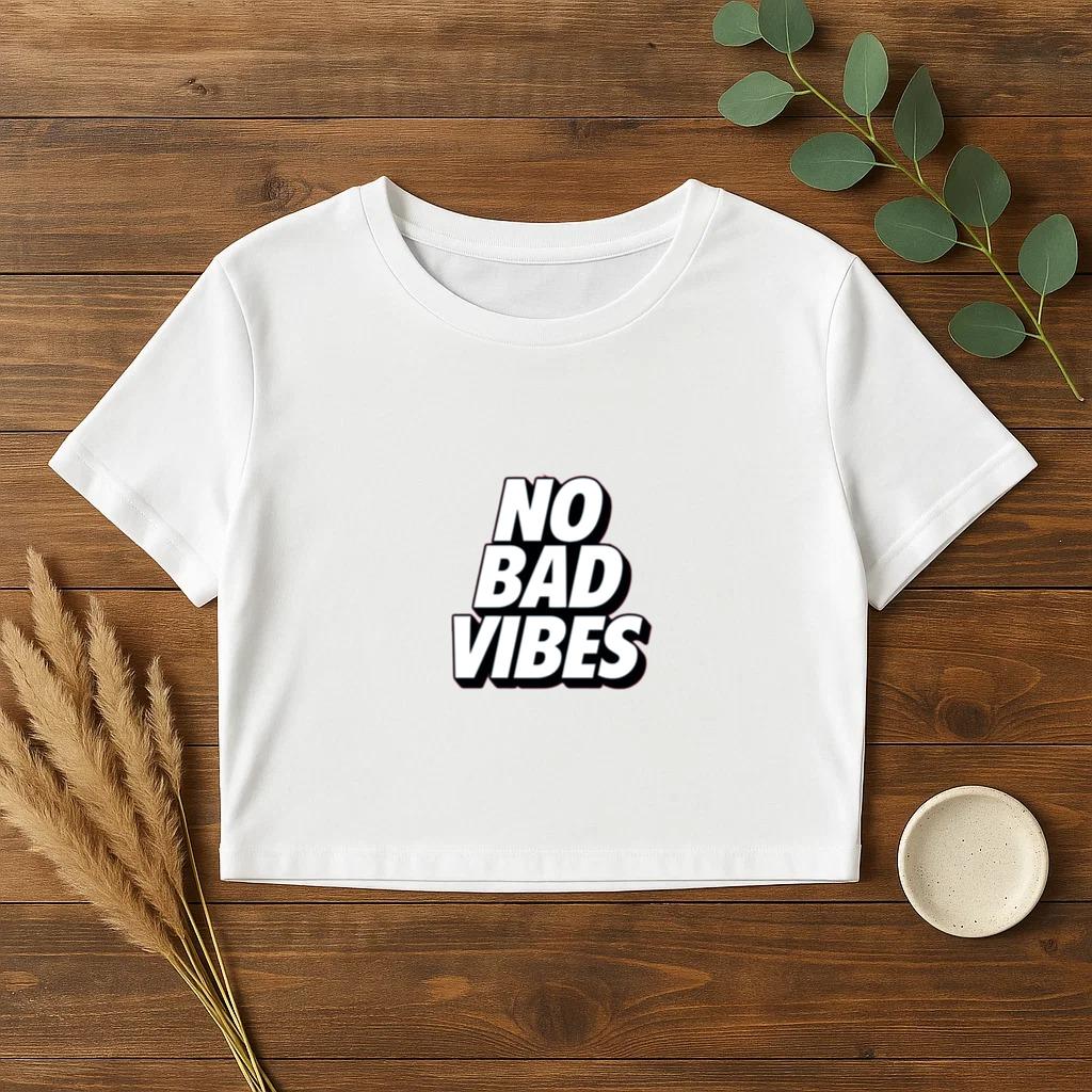 No Bad Vibes Croptop