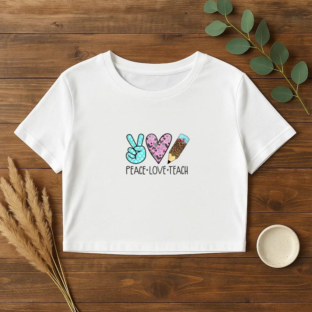 Peach Love Teach Croptop