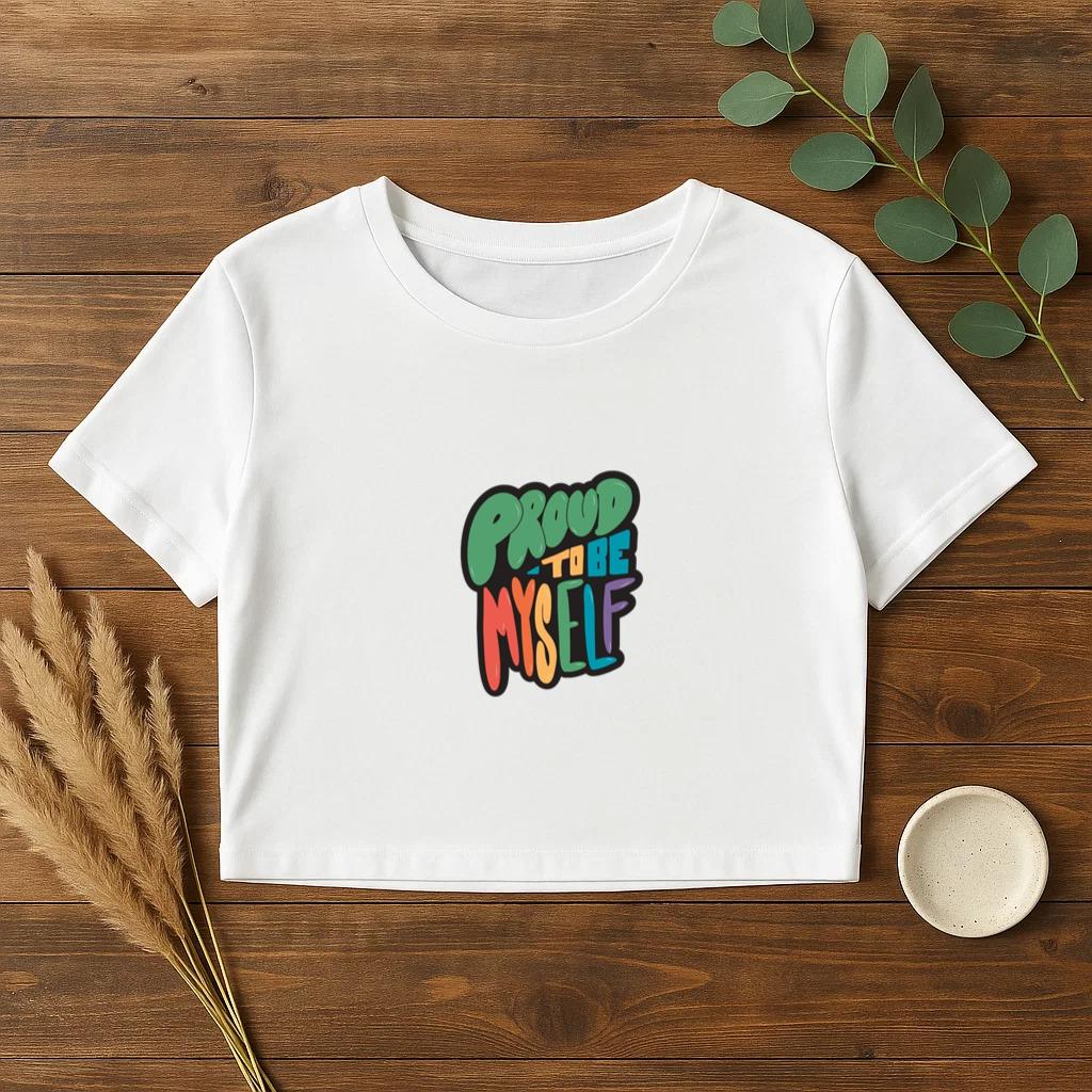 Proud To Be Myself Croptop
