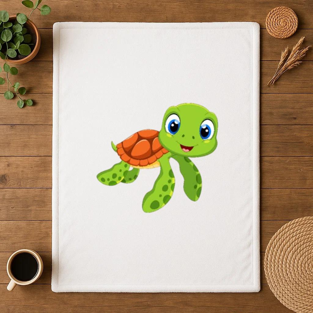 The Turtle Lucky Minimal Blanket