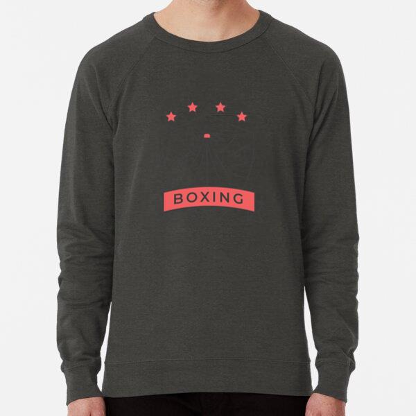 Boxing Punchbag Star Colored Badge Sticker Regular Fit Printed Sweatshirt 