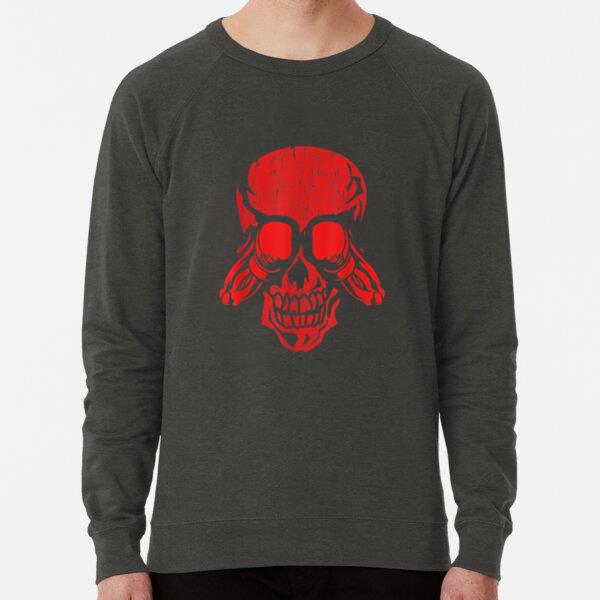 Boxing Skull Skeleton Halloween Regular Fit Printed Sweatshirt 