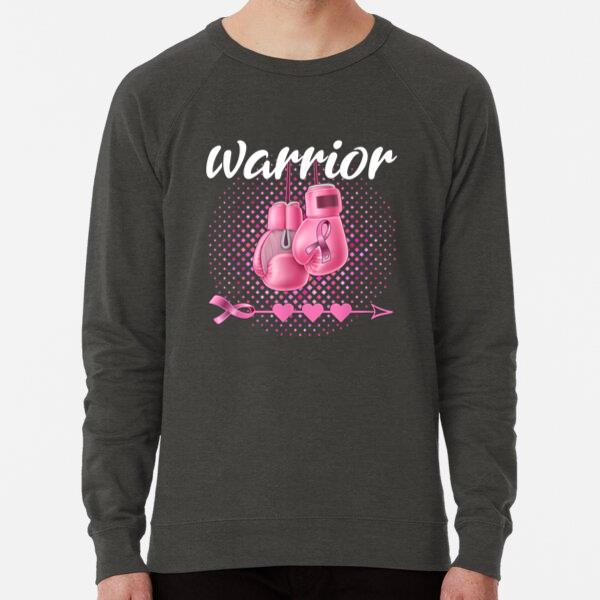 Breast Cancer Awareness Pink Boxing Gloves Warrior Regular Fit Printed Sweatshirt 