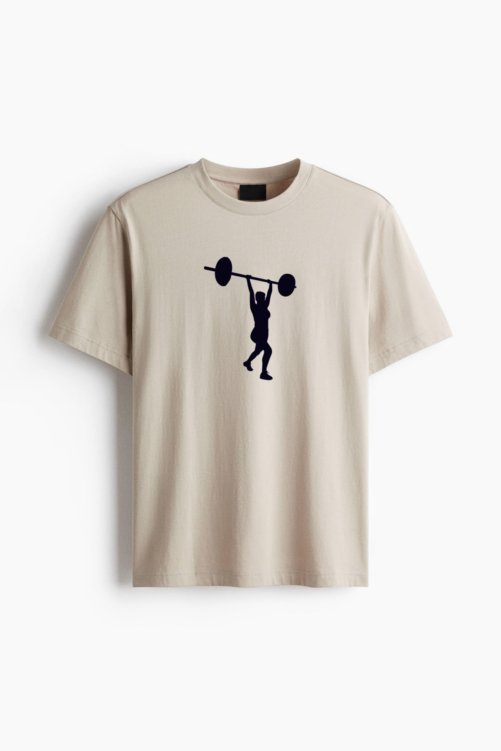 Clean And Jerk Crossfit Silhouette Cotton T-Shirt 