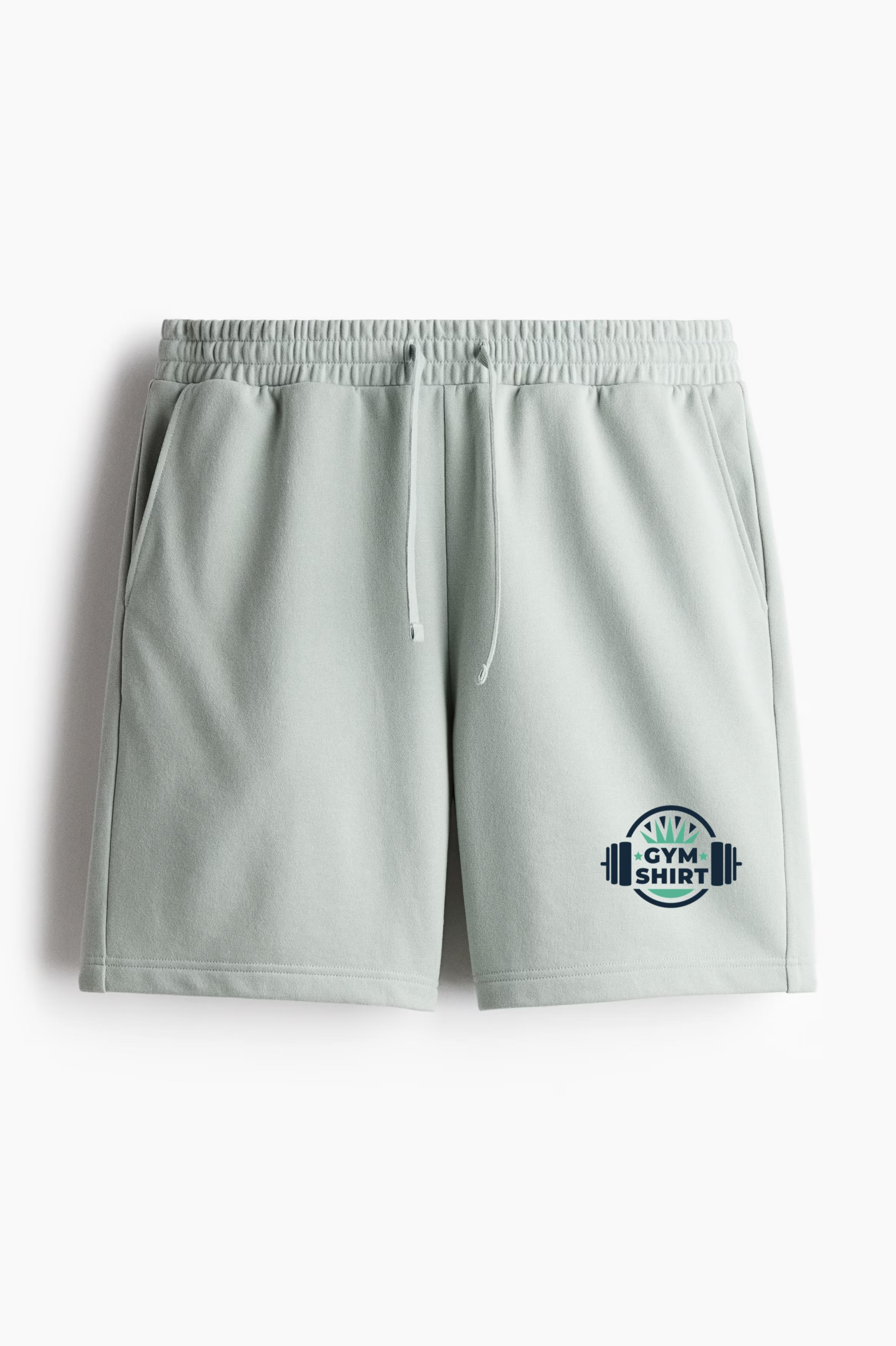 Gym Shirt Badge Regular-Fit Canvas Shorts