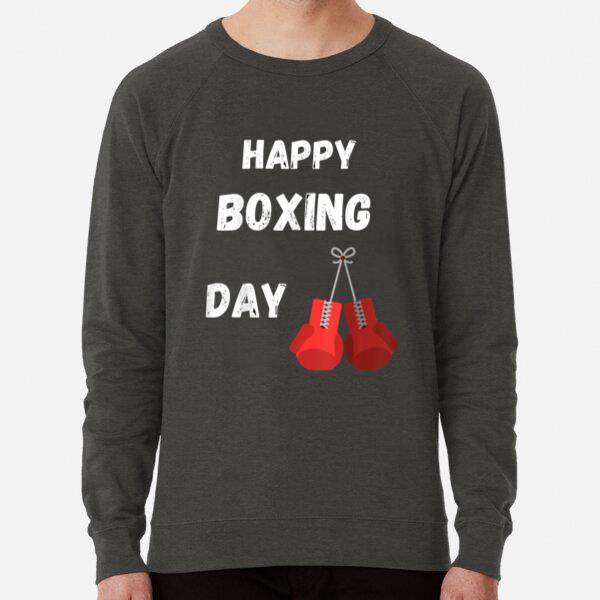 Vintage Style Happy Boxing Day Regular Fit Printed Sweatshirt 
