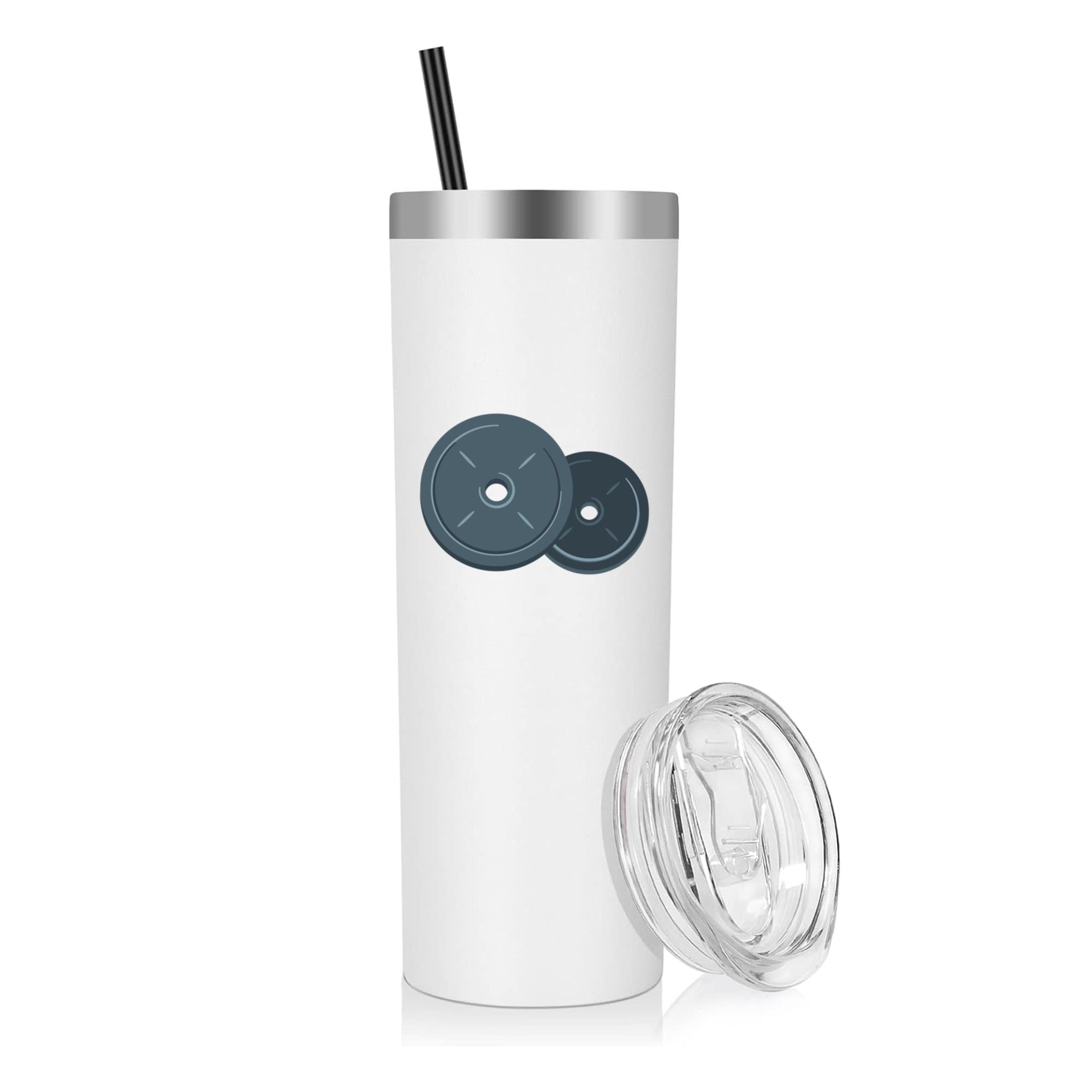 Weight Plates Icon 20oz Stainless Steel Tumbler