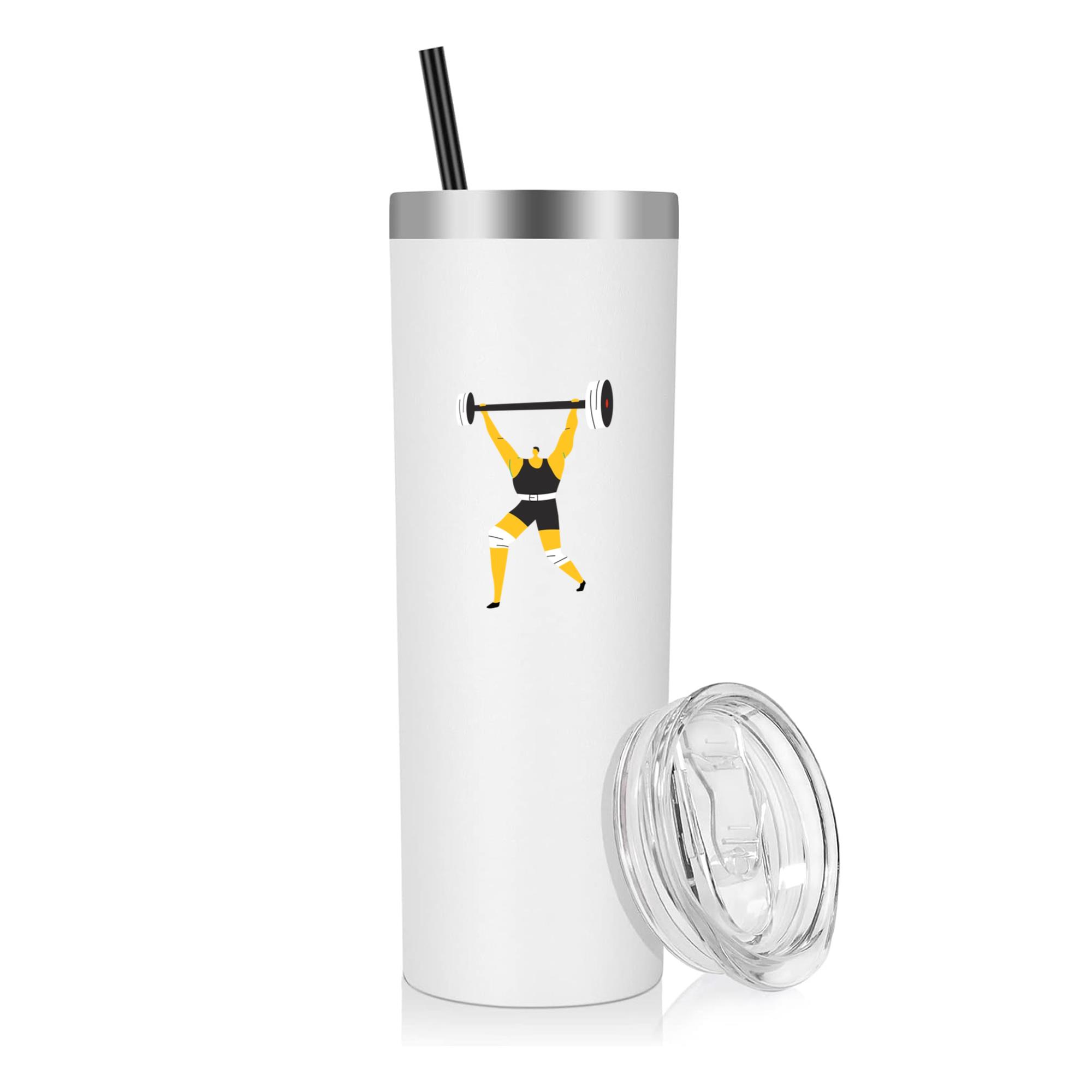 Weightlifter Character 20oz Stainless Steel Tumbler