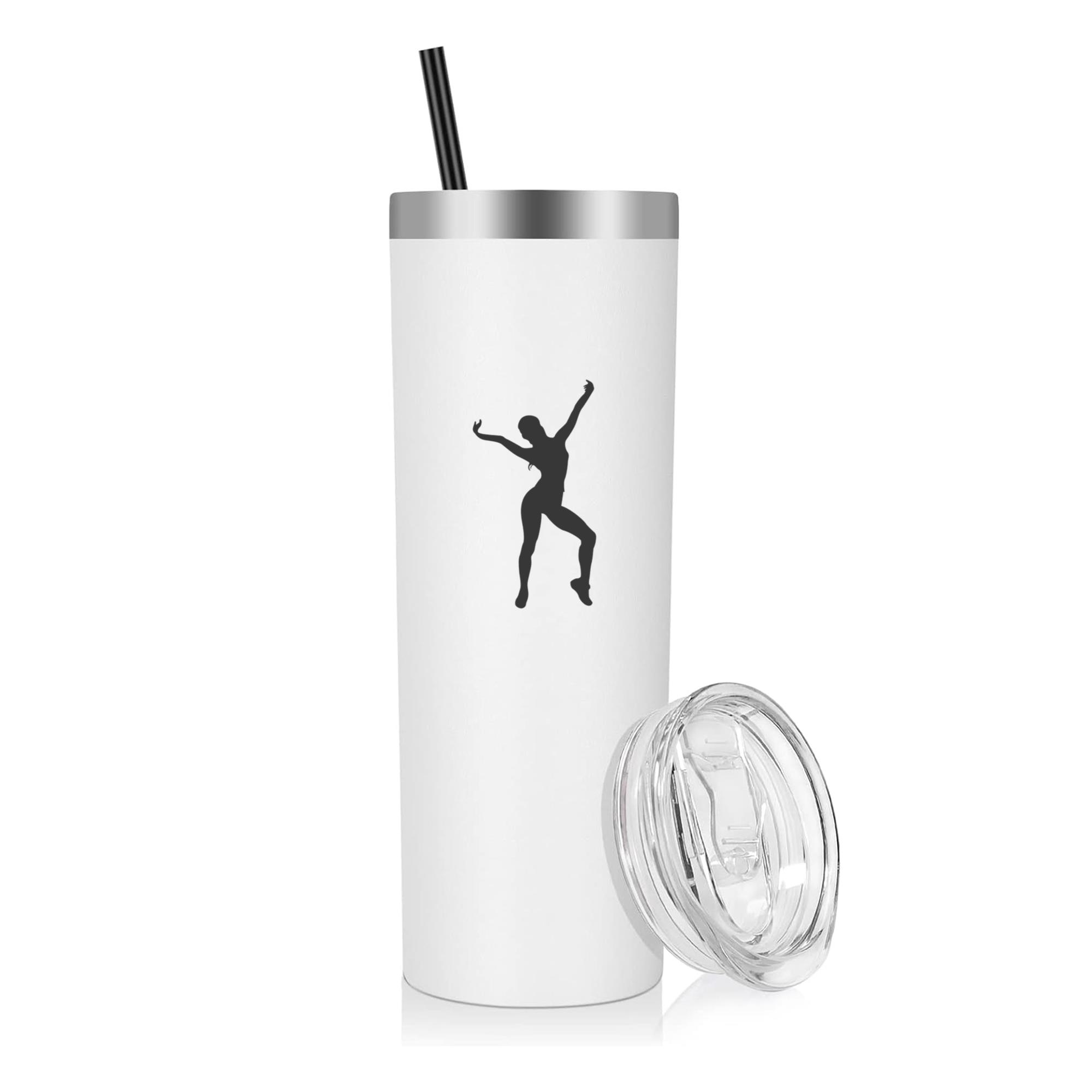 Woman Fitness Silhouette 20oz Stainless Steel Tumbler